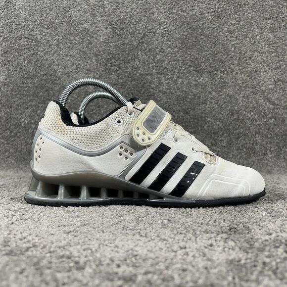 Adidas Adipower M25733 Mens Size 6 White Squat Powerlifting Weightlifting Shoes